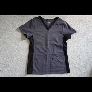 Gray Scrub Top